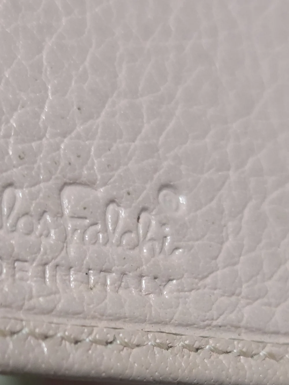Vintage Pink Leather CARLOS FALCHI CREDIT CARD WALLET.